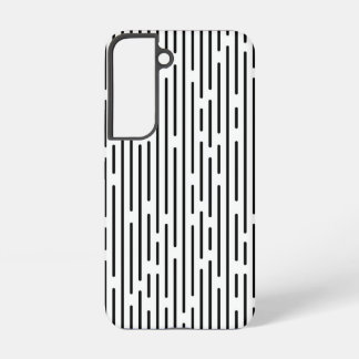 Black Line Geometric Pattern Samsung Galaxy S22 Case