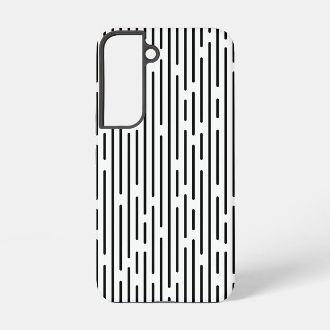 Black Line Geometric Pattern Samsung Galaxy Case (Back)