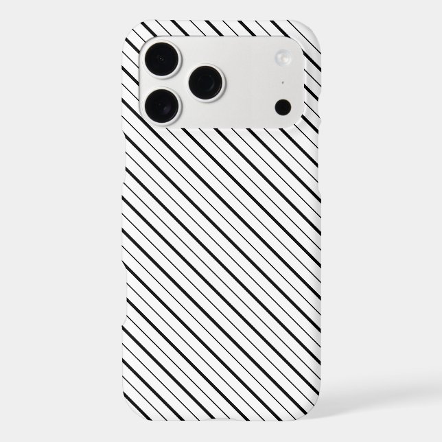 Black Line Geometry Simple Case-Mate iPhone Case (Back)