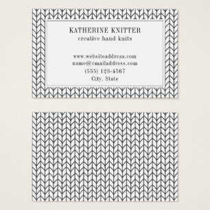 BLACK LINE KNIT Oceana Business Card 