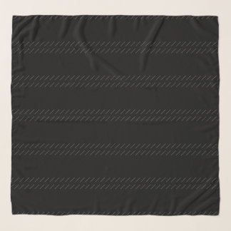 Black Line Stripe Pattern Scarf
