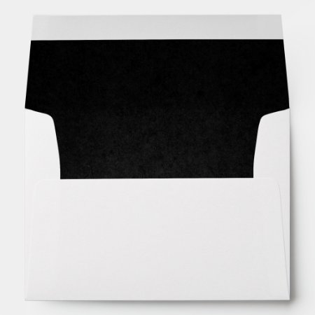 Black Lined Envelope