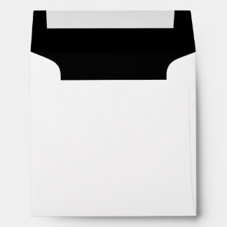 Black Lined Square Envelope