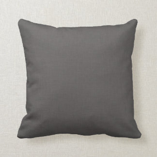 Black Linen Throw Pillow