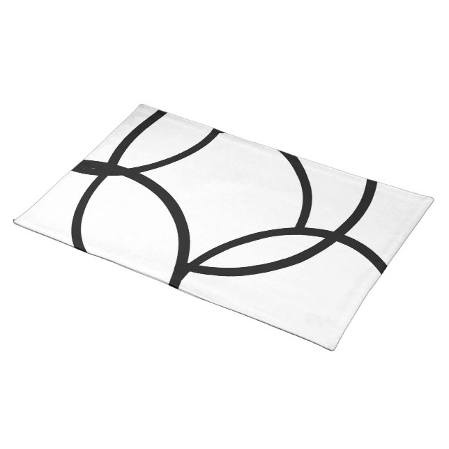 Black Lines Placemat (On Table)