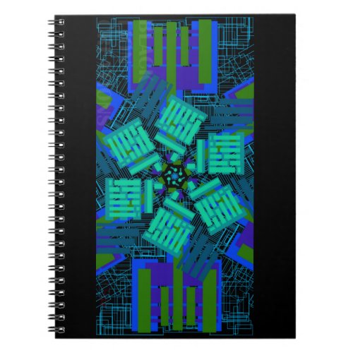Black Lion Creations Abstract art notebook