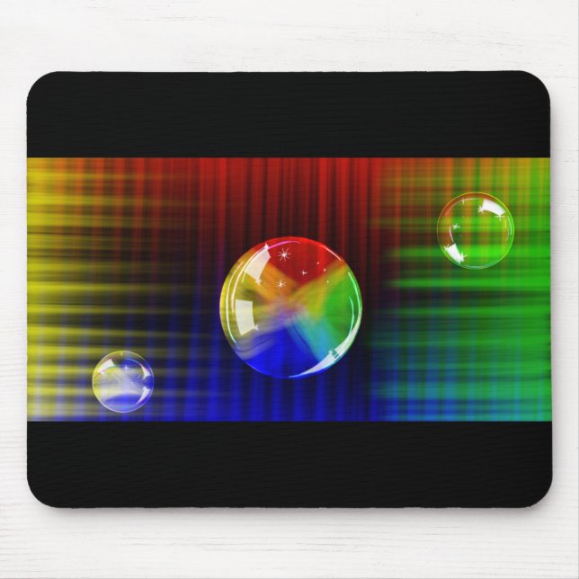 Black Lion Creations Bubbles Mouse Pad (Front)