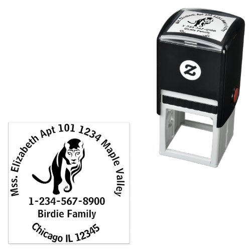 Black Lion King of the Nile Self_inking Stamp