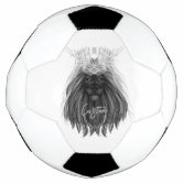 Vintage Lion Monogram/Personalized Soccer Ball