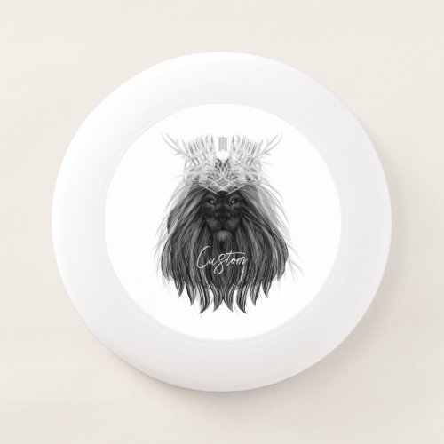 Black Lion with Antlers Crown and Monogram Wham_O Frisbee
