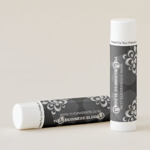 Black Lip Balm with Company Logo Paraben Free