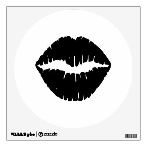 Black Lipstick Wall Sticker