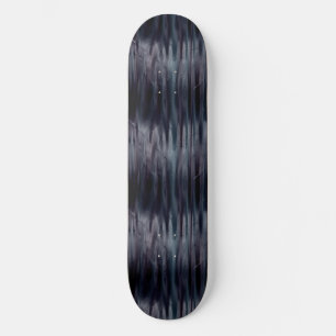 Black Liquid Metallic Effect Skateboard Deck