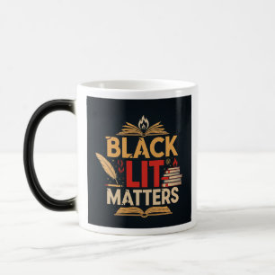 Black Lit Matters   Read, Rise, Resist  Color Morph Mug