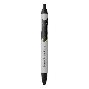 Black little kitty pen