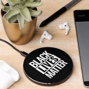 Black live matter wireless charger 