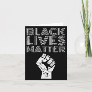 Black Lives Blm Human Rights Black History Month Card