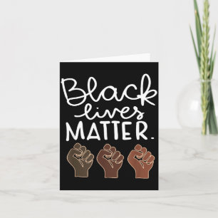 Black Lives Blm Human Rights Black History Month Card