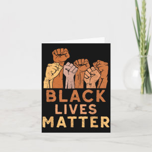 Black Lives Blm Human Rights Black History Month Card