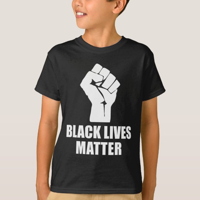 Black Lives Blm Human Rights Black History Month  T-Shirt (Front)