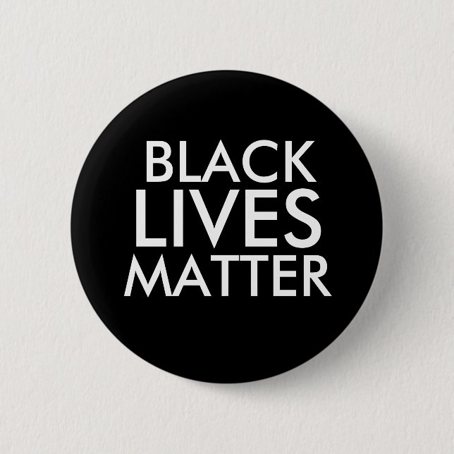 "BLACK LIVES MATTER" 2.25-inch Pinback Button (Front)