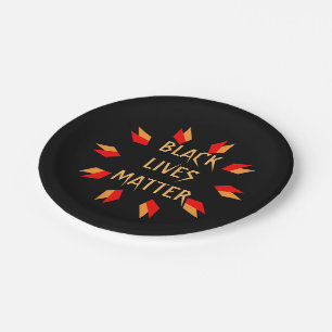 Black Lives Matter 7 Inch Paper Plate