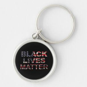 Black Lives Matter American Flag Keychain