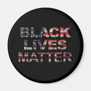 Black Lives Matter American Flag Magnet