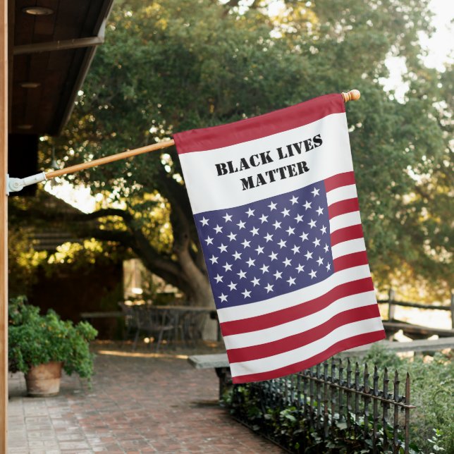 Black Lives Matter & American Flag / USA (In SItu)