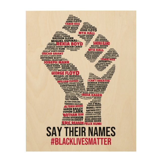 black lives matter art & wall décor (Front)