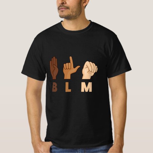 Black Lives Matter ASL Equality BLM Gift T_Shirt