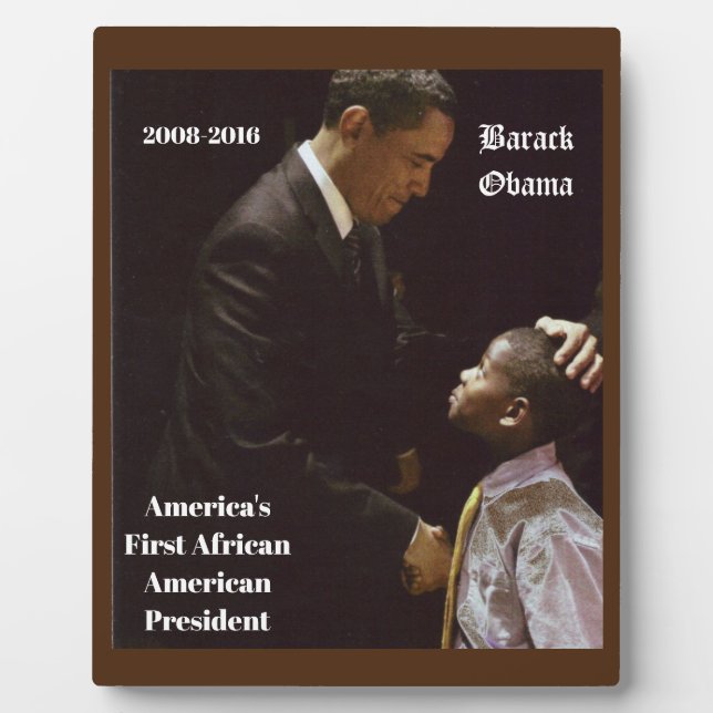 BLACK LIVES MATTER  BARACK OBAMA   PLAQUE (Front)