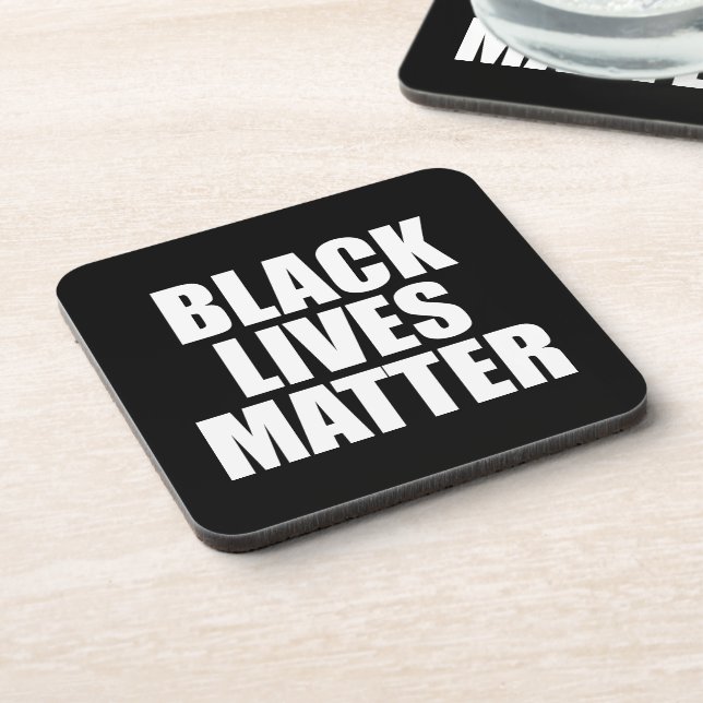 Black Lives Matter Beverage Coaster (Left Side)
