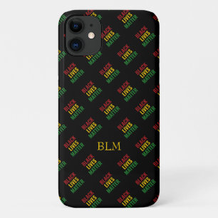 Black Lives Matter BHM Monogram iPhone 11 Case