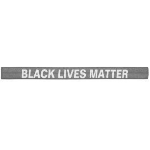 Black Lives Matter black and white text minimalist Elastic Hair Tie