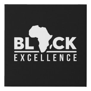 Black Lives Matter Black Excellence Faux Canvas Print