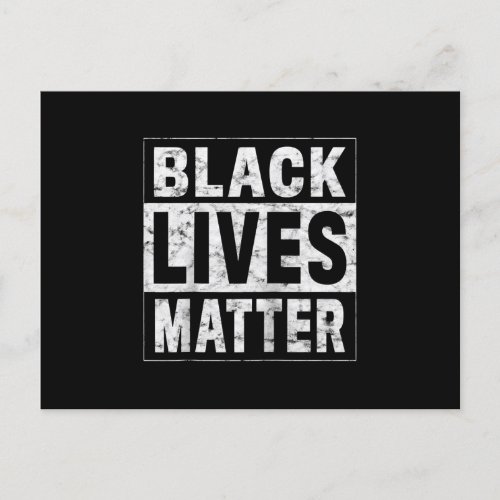 Black Lives Matter Black History Black Power Pride Invitation Postcard
