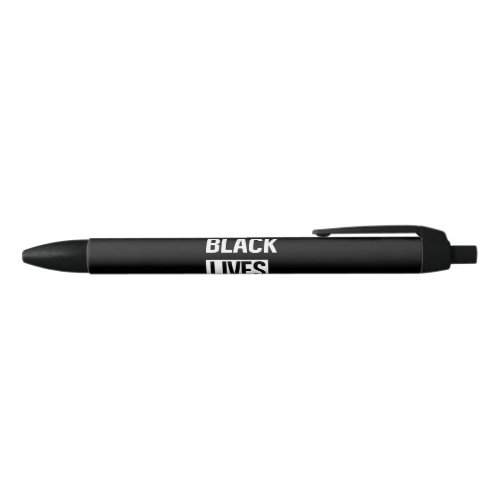 Black Lives Matter Black Ink Pen