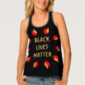 Black Lives Matter Black Red and Gold Tank Top (Front)