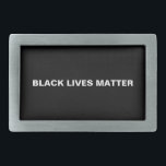 "Black lives matter" black white minimalist Belt Buckle<br><div class="desc">"Black lives matter" black white minimalist Belt buckle</div>