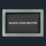 "Black lives matter" black white minimalist Belt Buckle<br><div class="desc">"Black lives matter" black white minimalist Belt buckle</div>