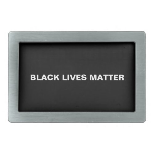 Black lives matter black white minimalist Belt Buckle