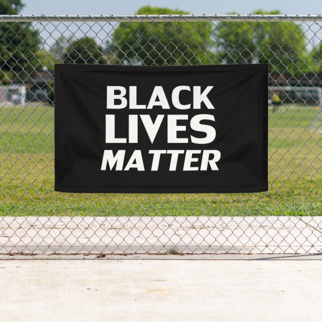 Black Lives Matter black white modern typography Banner (Insitu)
