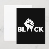 Black Lives Matter Black With Hand (Front/Back)