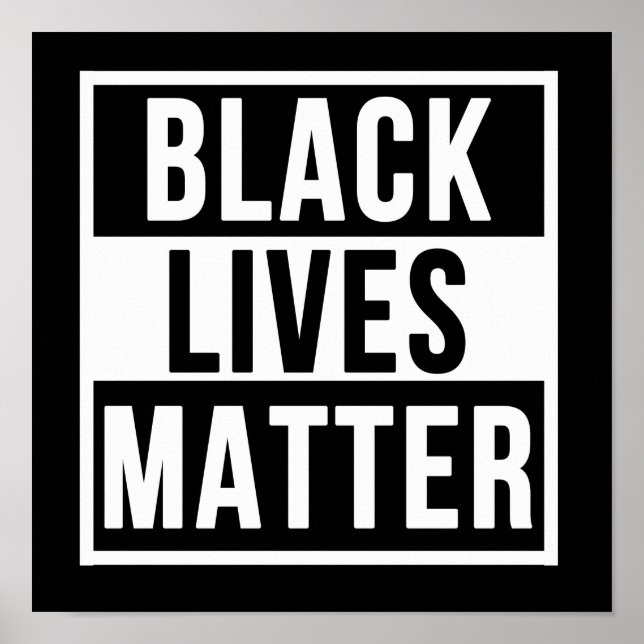 Black Lives Matter BLM African American Pride Poster (Front)