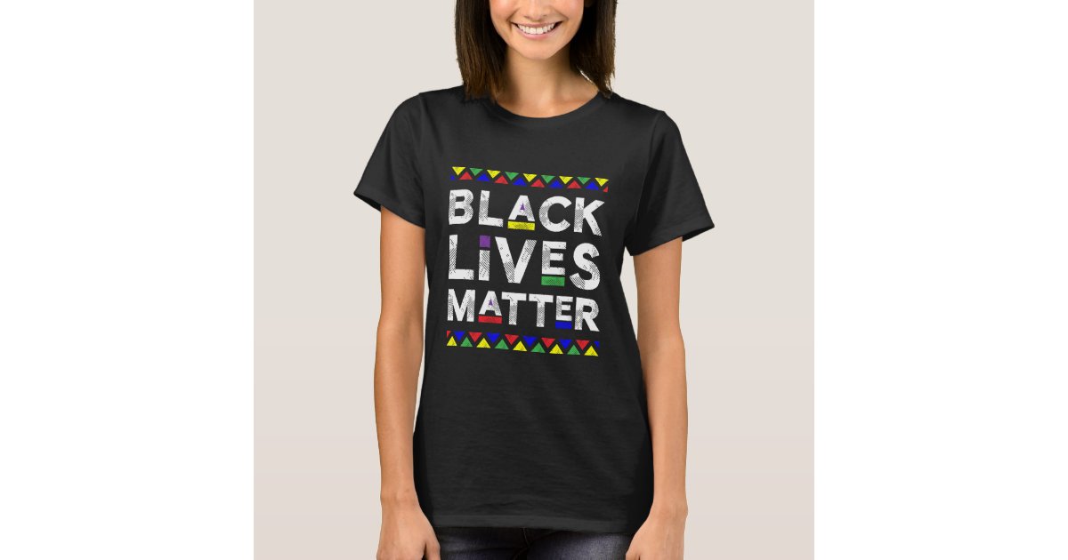 Black Lives Matter Blm Black Pride Colorful T Shirt