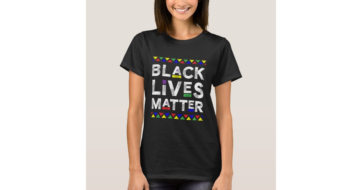 Black Lives Matter Blm Black Pride Colorful T Shirt 