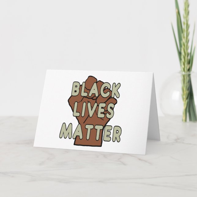 Black Lives Matter BLM Card (Front)