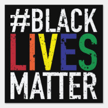 Black Lives Matter BLM LGBTQ Gay Protest Sign