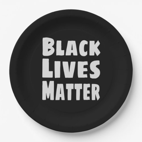 Black Lives Matter BLM Paper Plates
